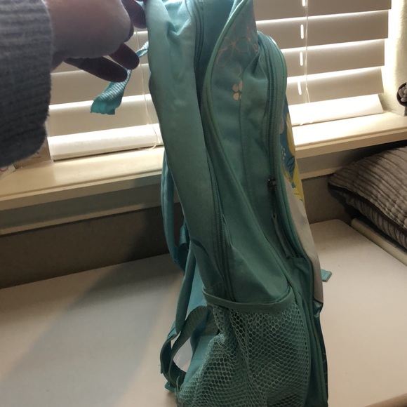 Kid’s Backpack Disney Tinker Bell Light Green 2 Pocket Girls Backpack - Picture 2 of 12